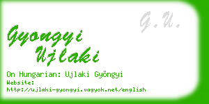 gyongyi ujlaki business card