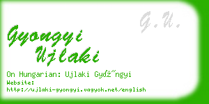 gyongyi ujlaki business card